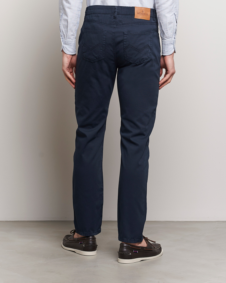 Herren | Hosen | Morris | James Structured 5-Pocket Trousers Blue