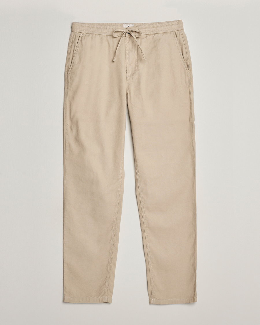 Herren | Hosen | Morris | Fenix Linen Slacks Khaki
