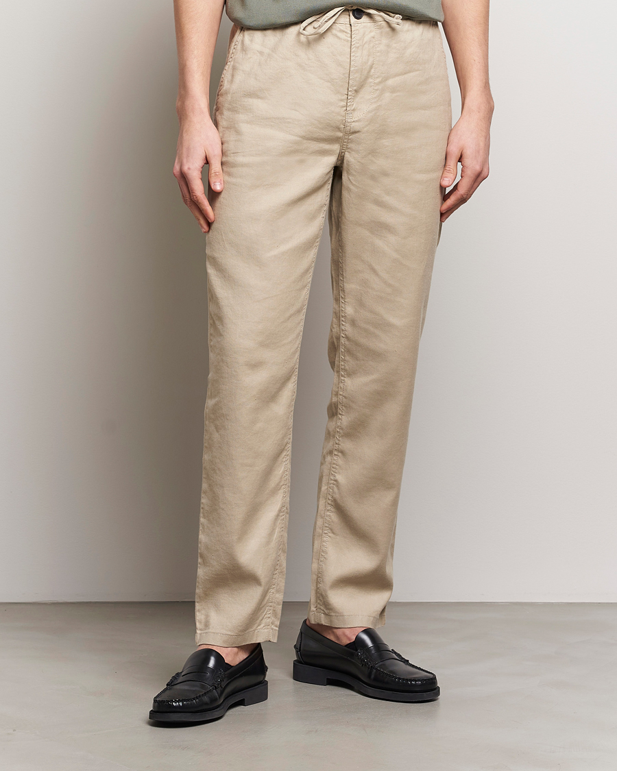 Herren | The Linen Lifestyle | Morris | Fenix Linen Slacks Khaki