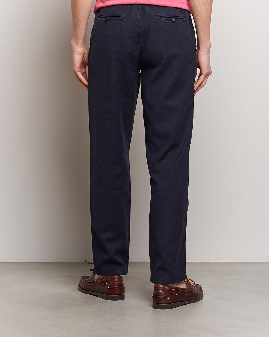 Herren | Hosen | Morris | Fenix Linen Slacks Blue