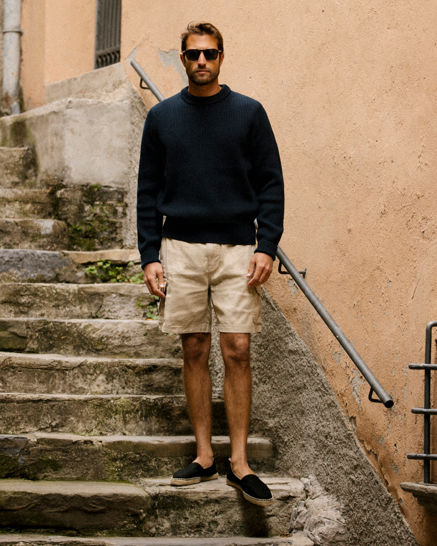 Herren | Shorts | Morris | Cargo Linen Shorts Khaki