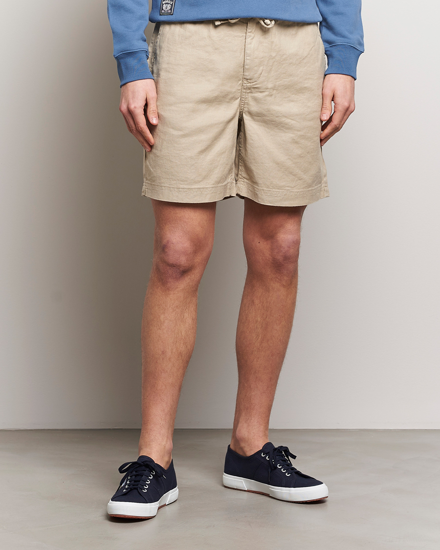 Herren | Leinenshorts | Morris | Fenix Linen Shorts Khaki