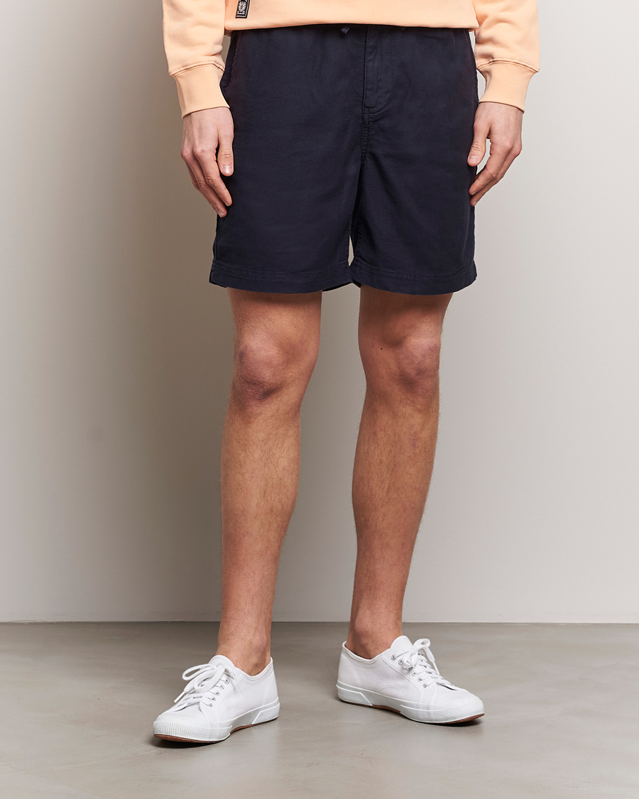 Herr | Linneshorts | Morris | Fenix Linen Shorts Navy