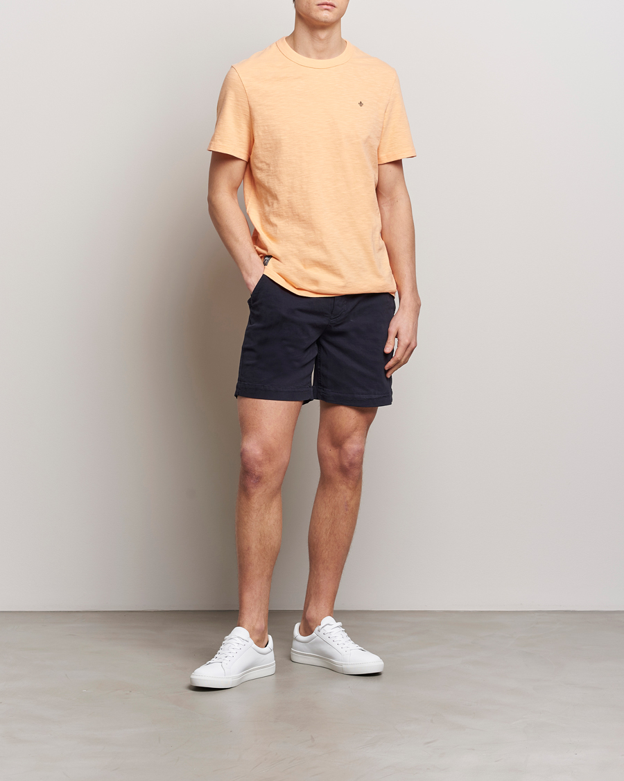 navy shirt navy shorts
