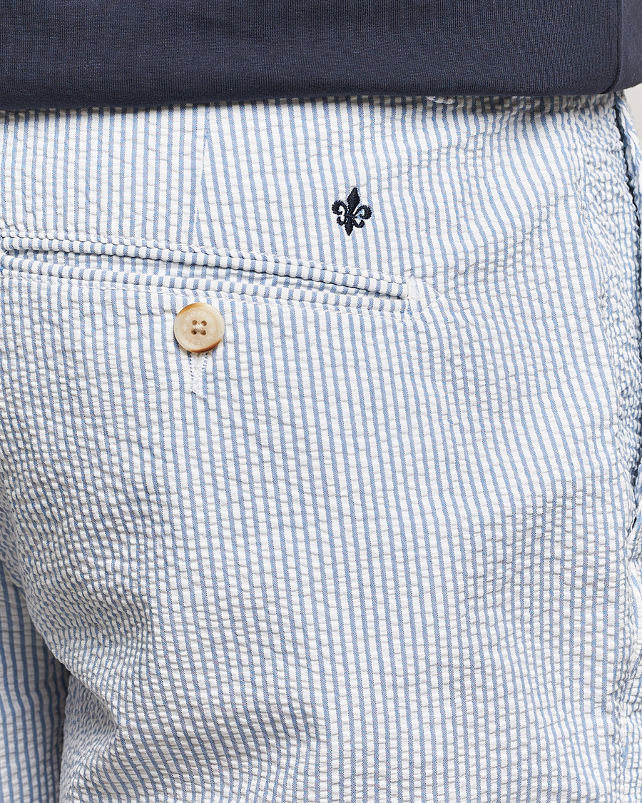 Herren | Shorts | Morris | Seersucker Summer Shorts Light Blue