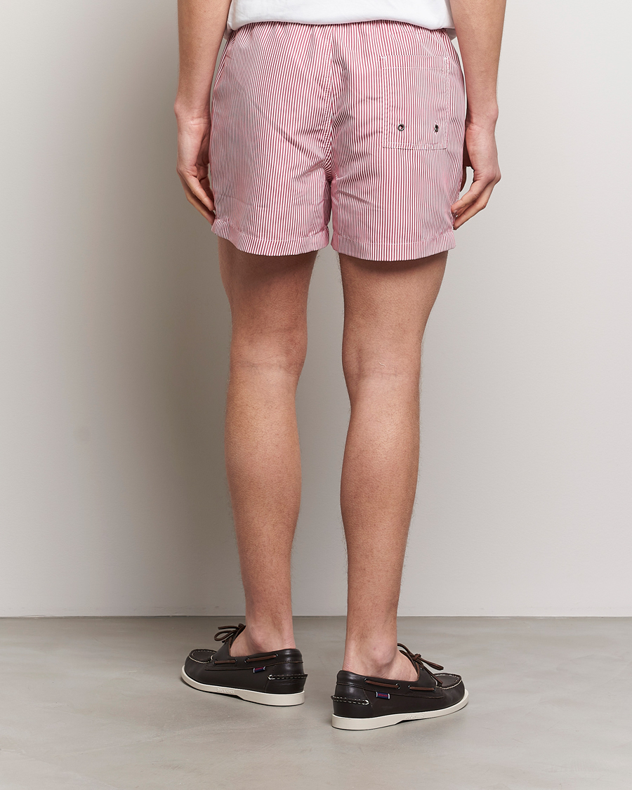 Herren | Badehosen | Morris | Stripe Bathing Trunks Cerise