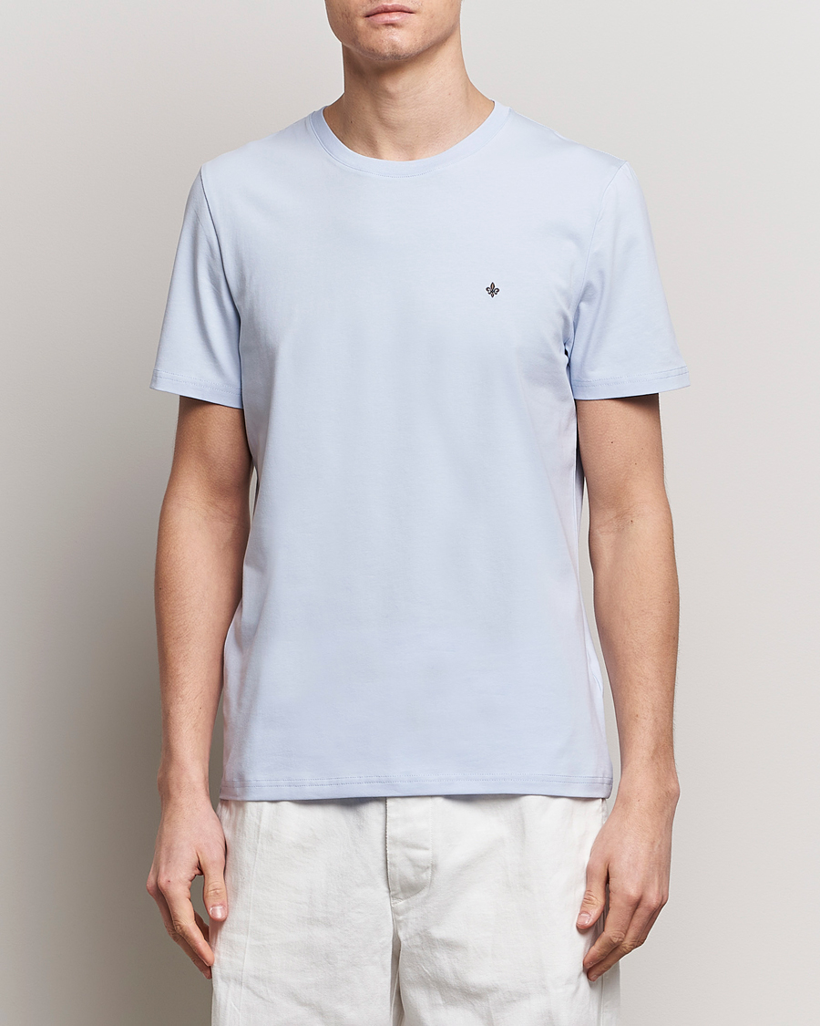 Herren |  | Morris | James Crew Neck T-Shirt Light Blue