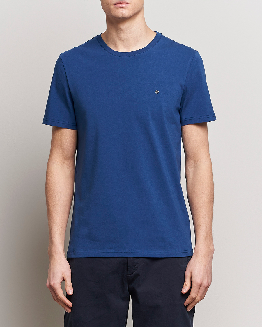 Herren | Kurzarm T-Shirt | Morris | James Crew Neck T-Shirt Blue
