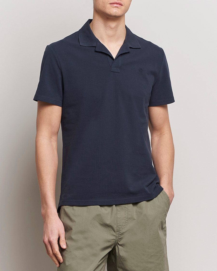 Herren | Kurzarm-Poloshirts | Morris | Dylan Pique Shirt Old Blue