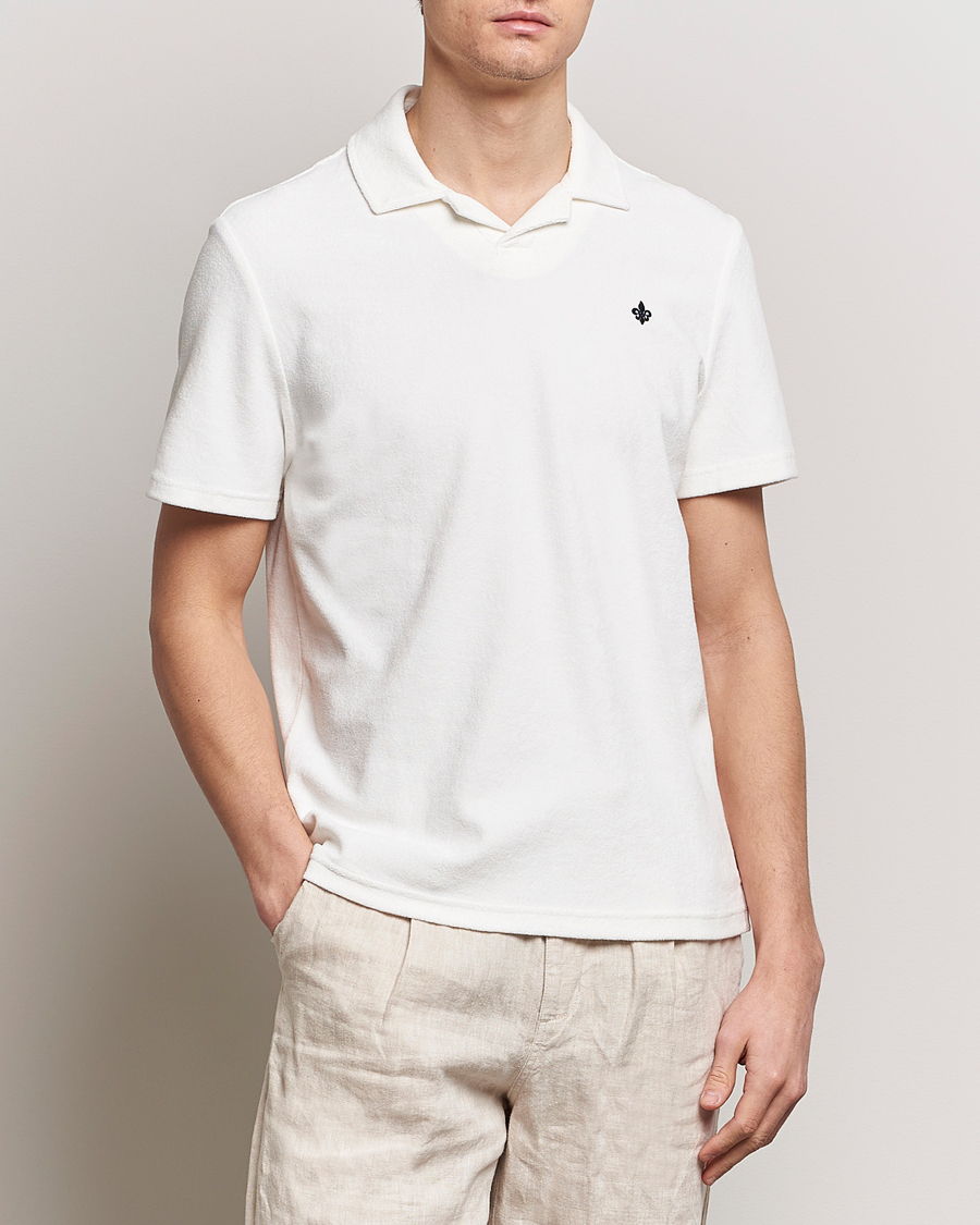 Herren | Kurzarm-Poloshirts | Morris | Delon Terry Jersey Polo Off White