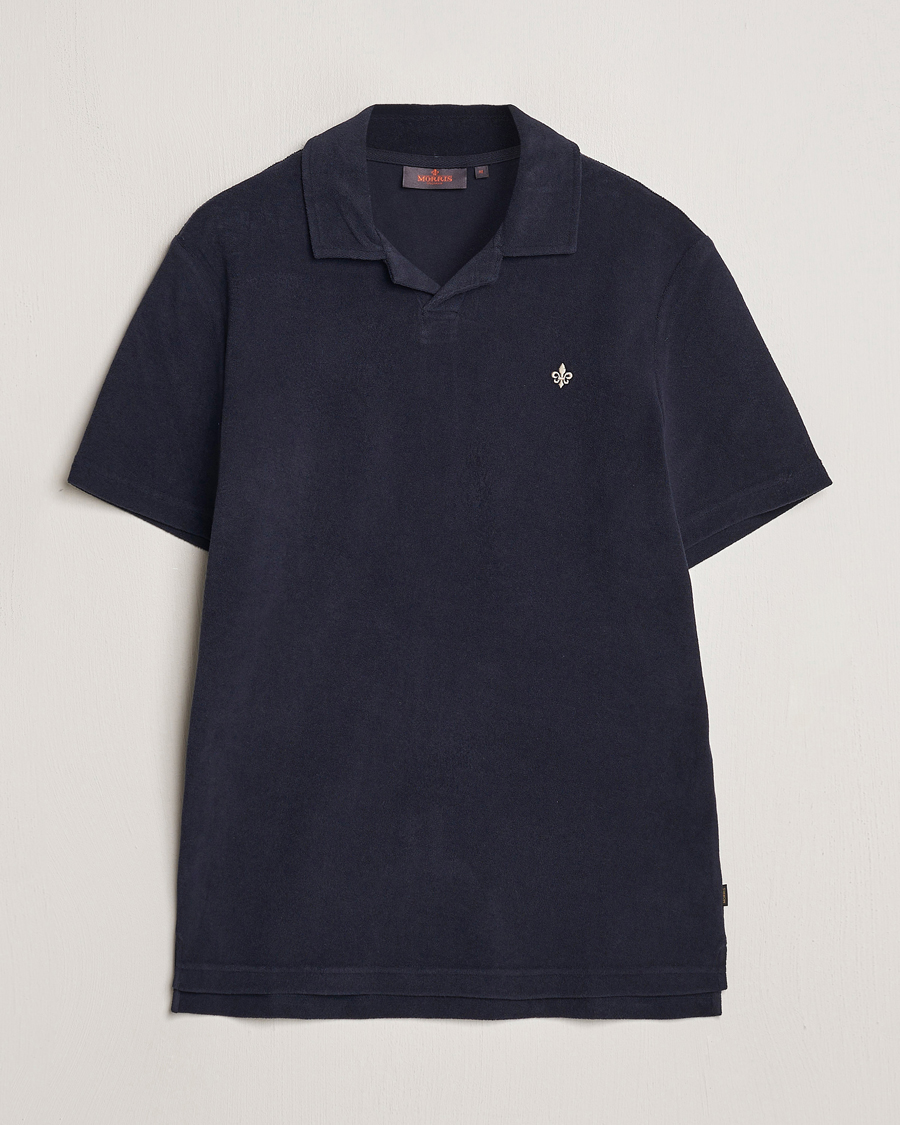 Herren | Poloshirts | Morris | Delon Terry Jersey Polo Old Blue
