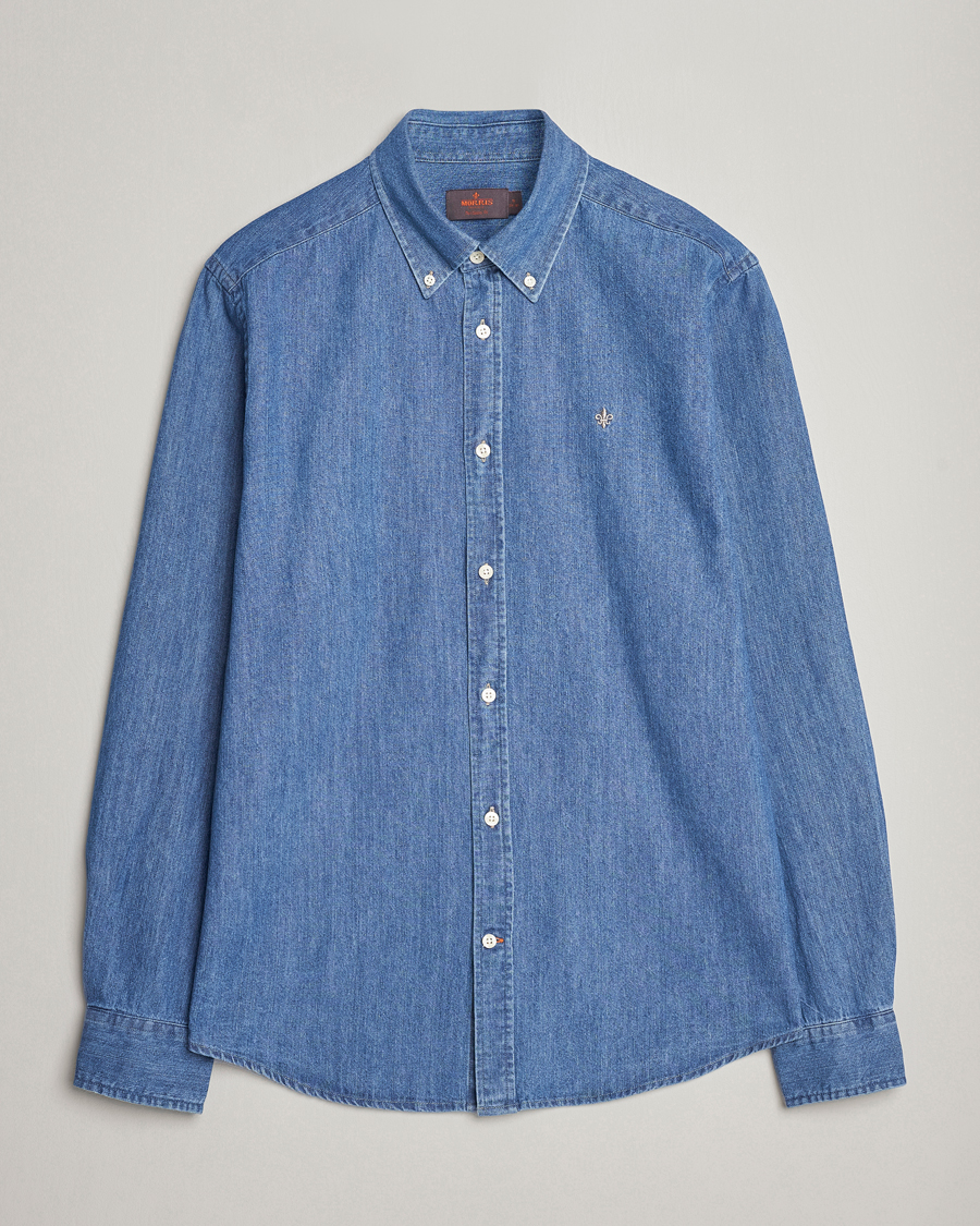 Herren | Hemden | Morris | Classic Fit Denim Shirt Blue
