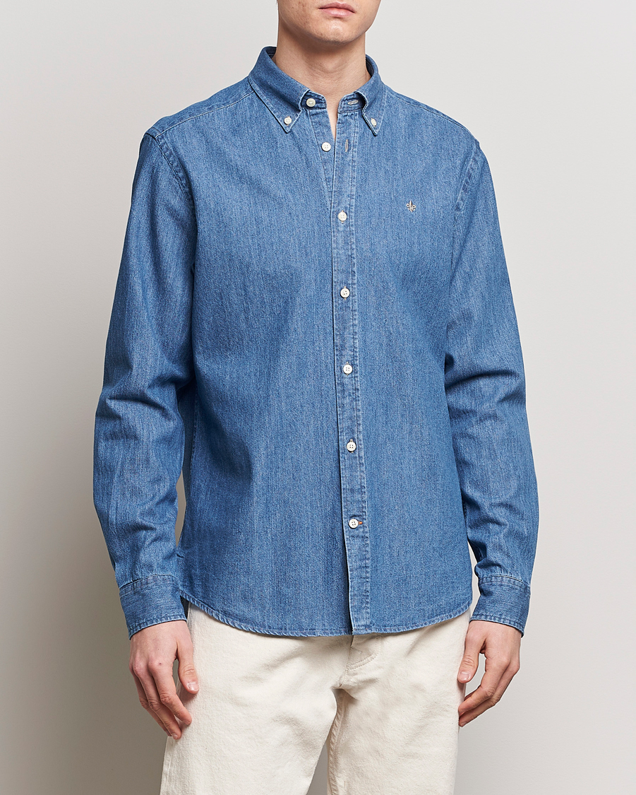 Herren | Preppy Authentic | Morris | Classic Fit Denim Shirt Blue