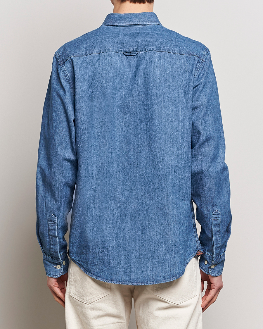 Herren | Hemden | Morris | Classic Fit Denim Shirt Blue