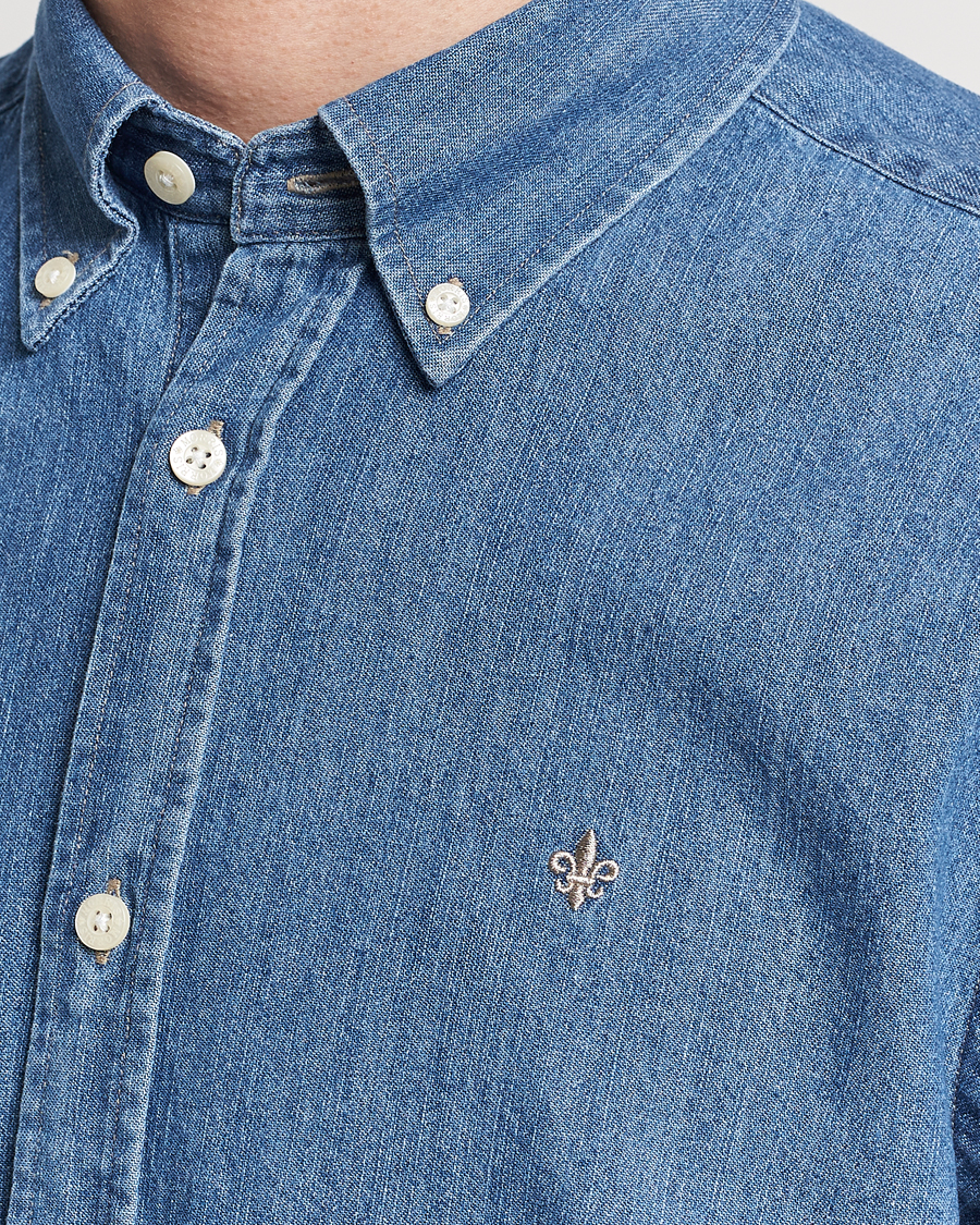 Herren | Hemden | Morris | Classic Fit Denim Shirt Blue