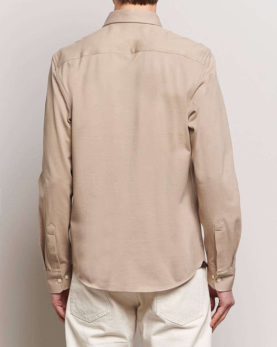 Herren | Hemden | Morris | Eddie Slim Fit Pique Shirt Khaki