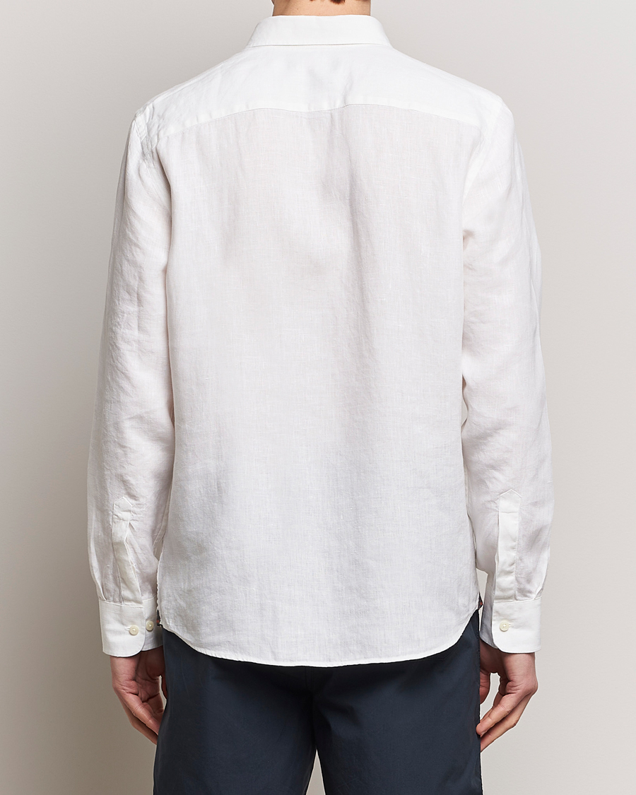 Herren | Hemden | Morris | Douglas Linen Button Down Shirt White