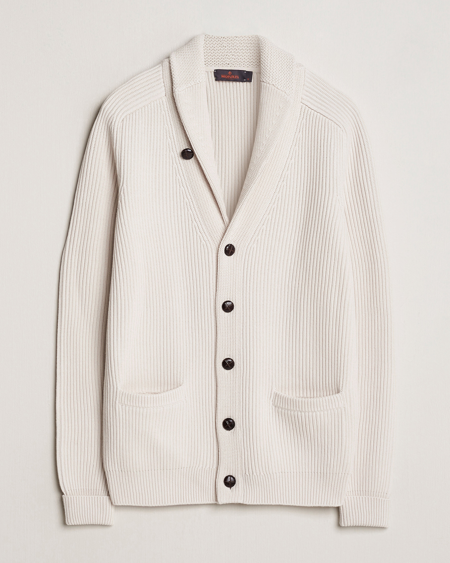 Herren | Pullover | Morris | Brayden Shawl Cardigan White