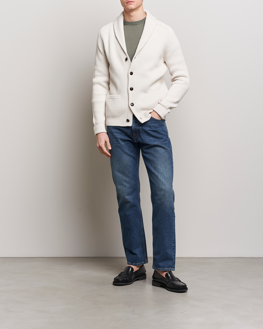 Herren | Pullover | Morris | Brayden Shawl Cardigan White
