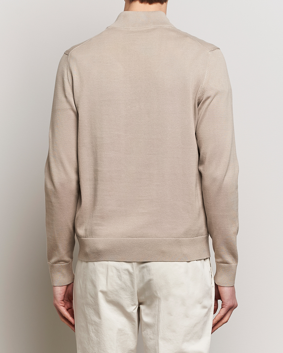 Herren | Pullover | Morris | Riley Cotton Half Zip Khaki