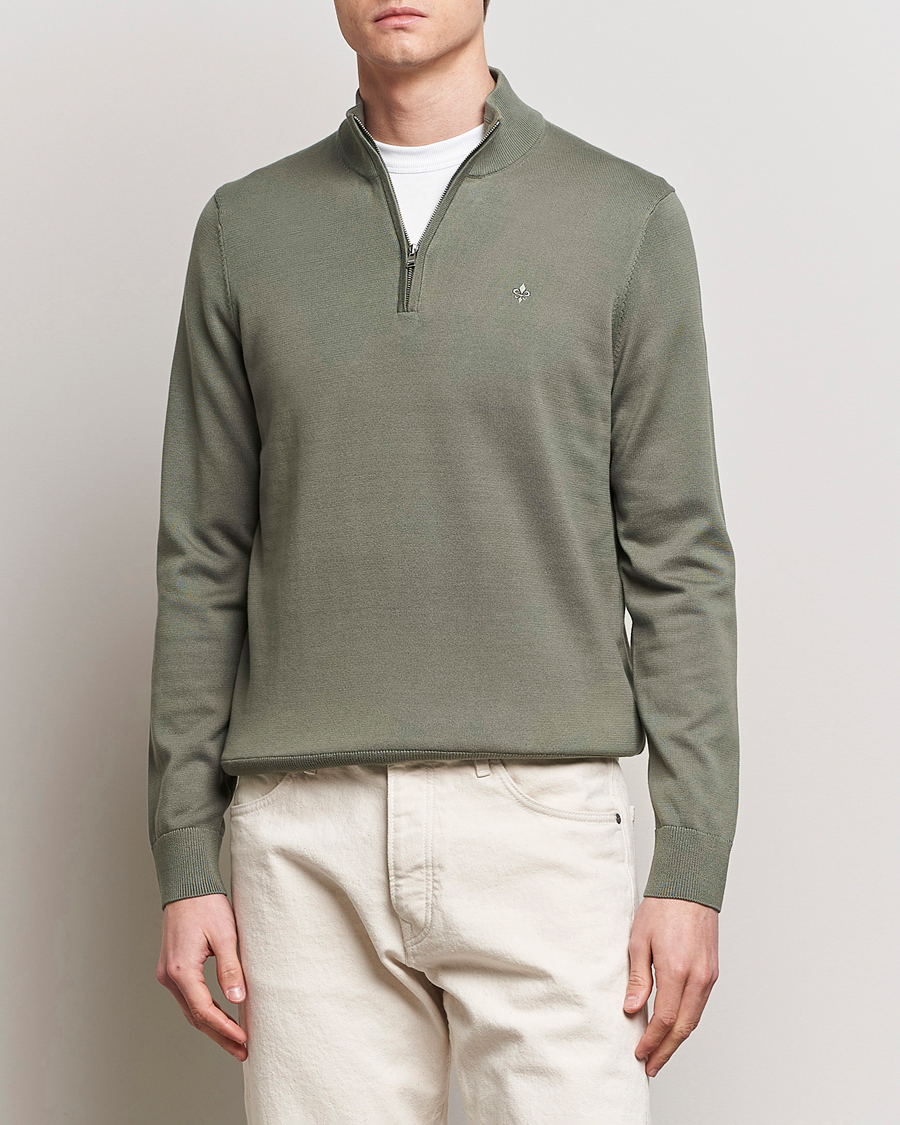 Herren | Treue-Rabatt für Stammkunden | Morris | Riley Cotton Half Zip Green