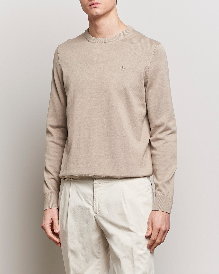 Herren | Wardrobe basics | Morris | Riley Cotton Crew Neck Pullover Khaki