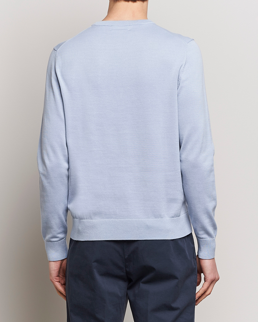 Herren | Pullover | Morris | Riley Cotton Crew Neck Pullover Light Blue