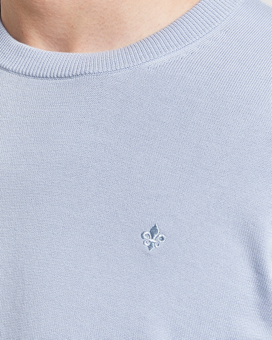 Herren | Pullover | Morris | Riley Cotton Crew Neck Pullover Light Blue