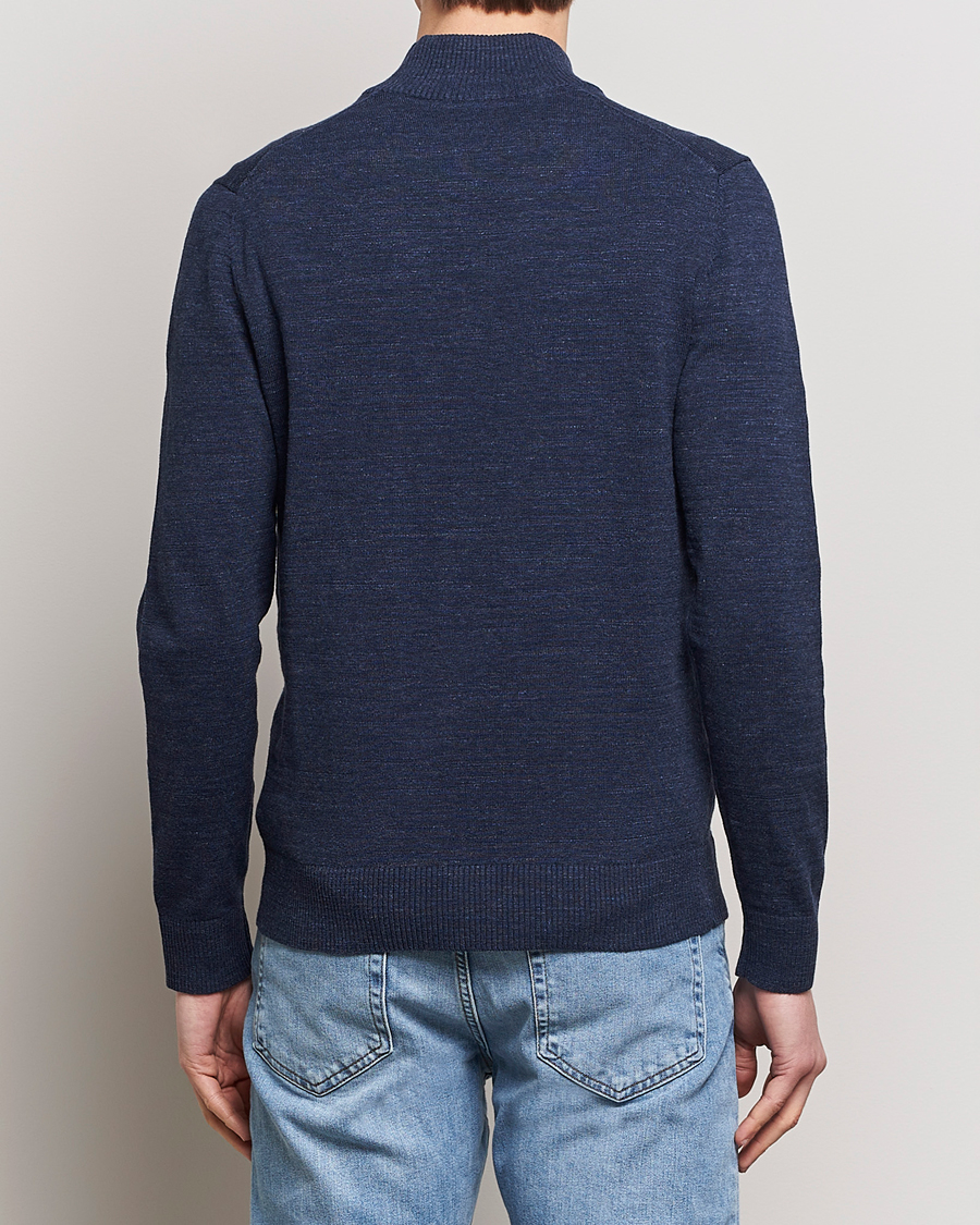 Herren | Pullover | Morris | Randall Cotton Half Zip Navy