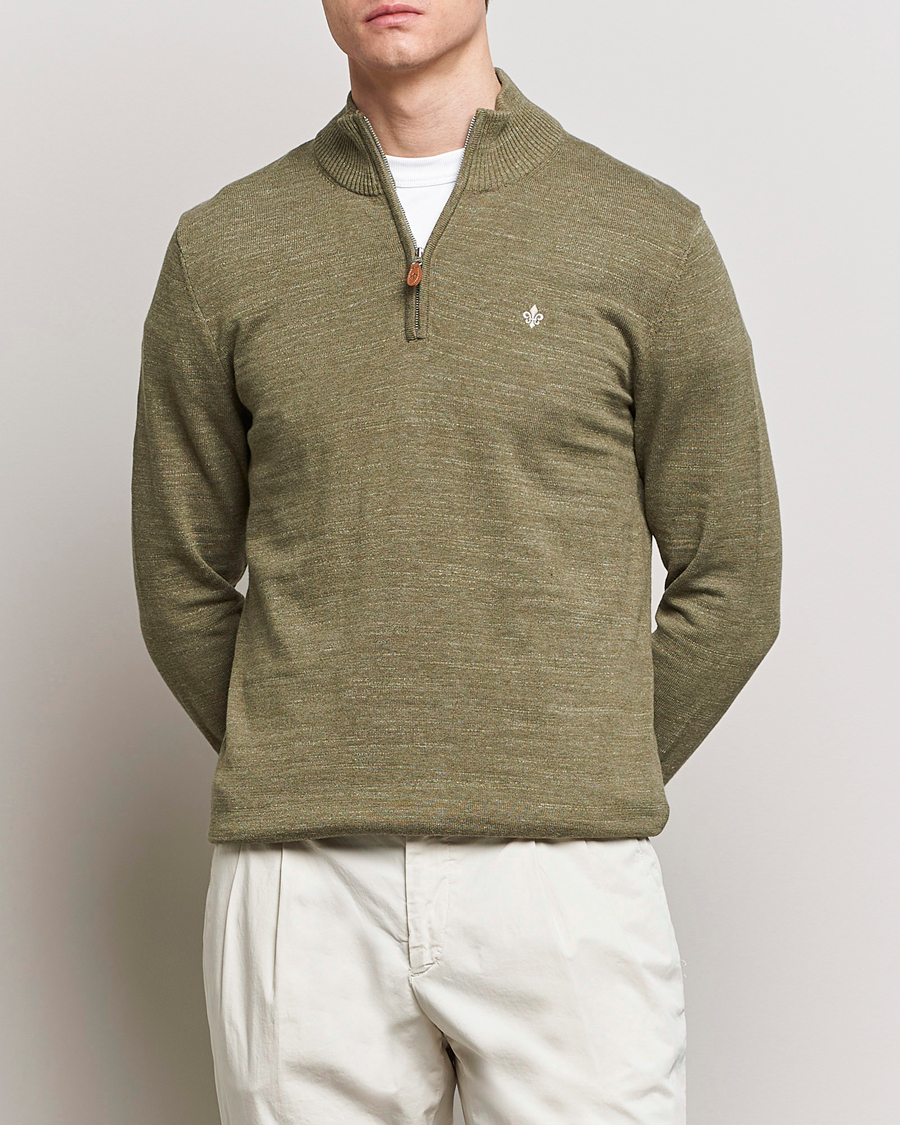 Herren |  | Morris | Randall Cotton Half Zip Green