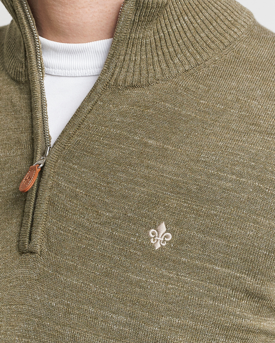 Herren | Pullover | Morris | Randall Cotton Half Zip Green