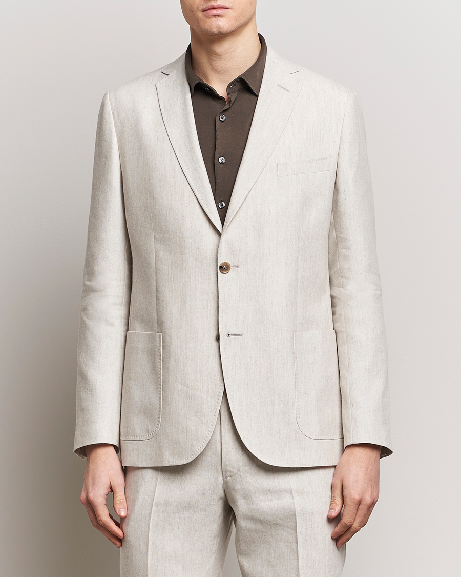 Herren | Preppy Authentic | Morris | Archie Linen Blazer Khaki