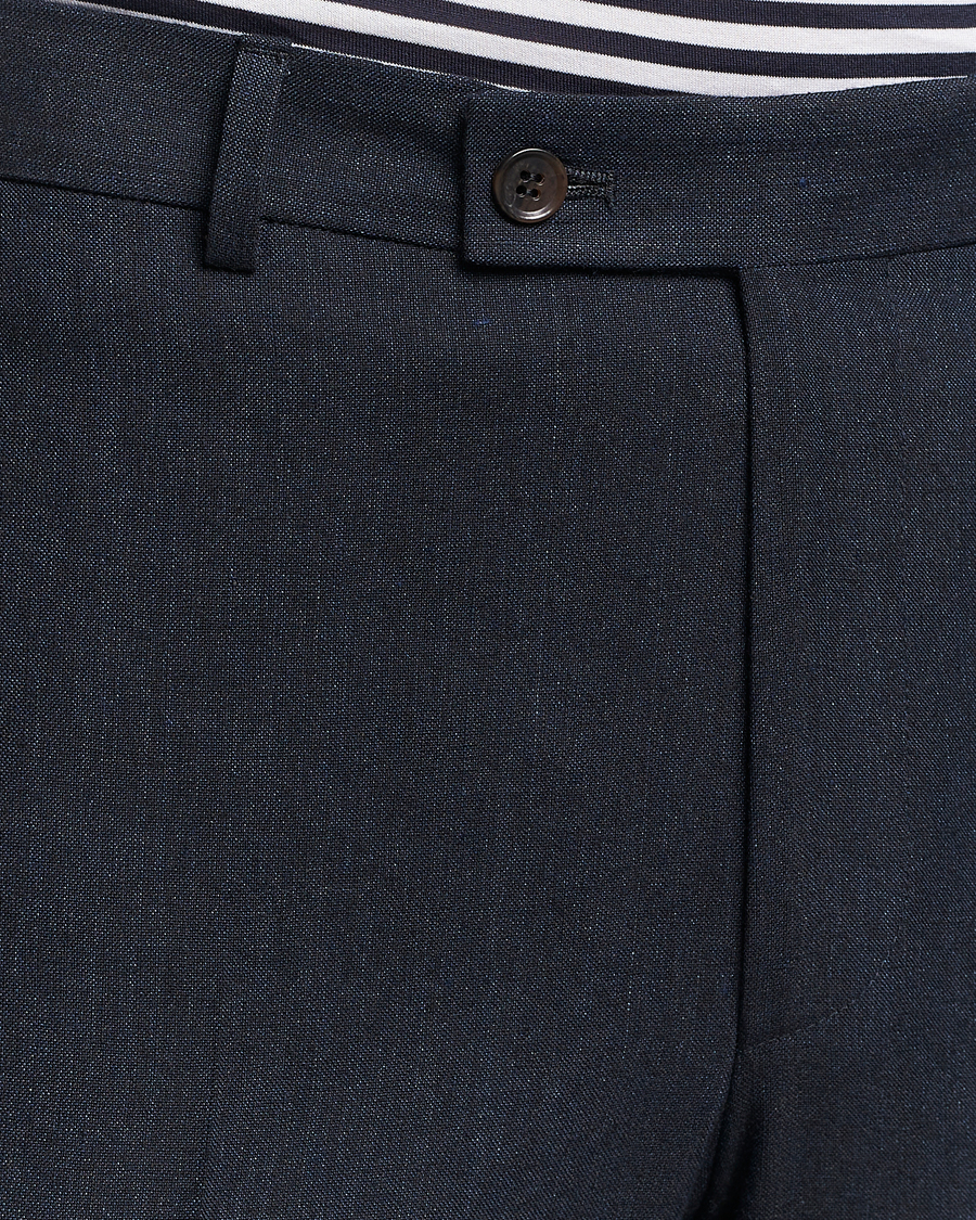 Herren | Hosen | Morris | Bobby Linen Suit Trousers Navy