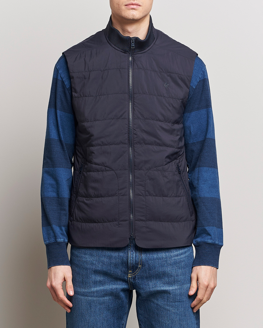 Men | Morris | Morris | Lewis Padded Vest Old Blue