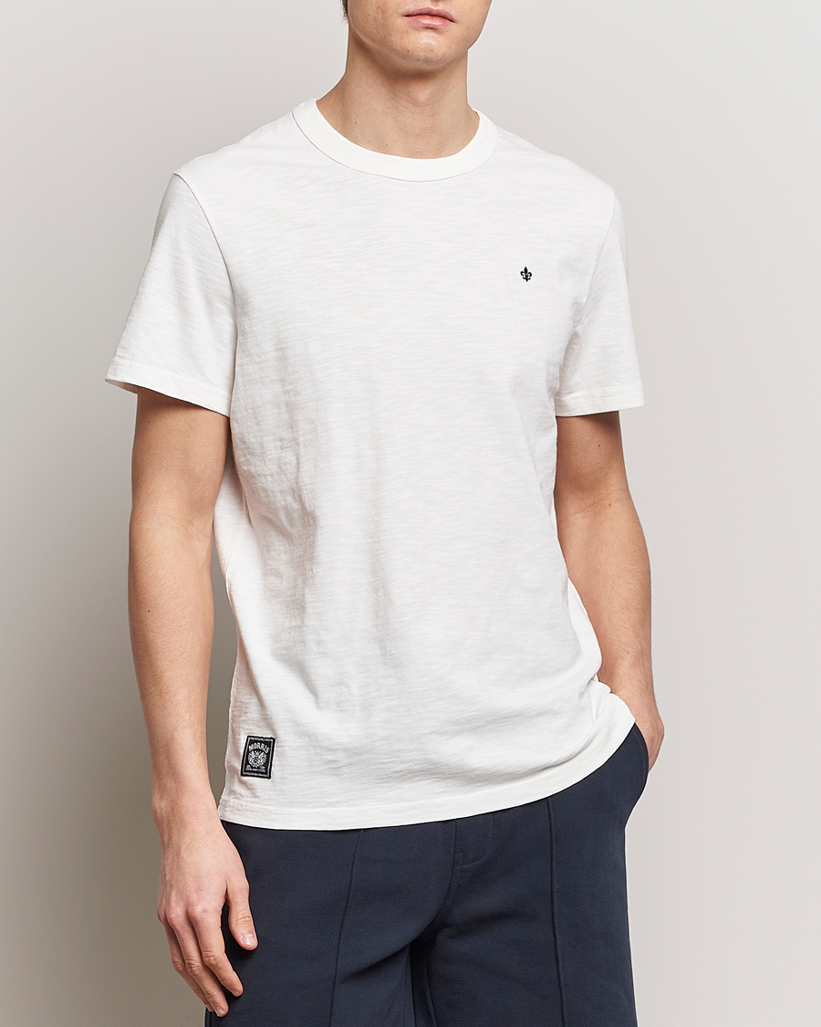Herren | Weiße T-Shirts | Morris | Watson Slub Crew Neck T-Shirt Off White