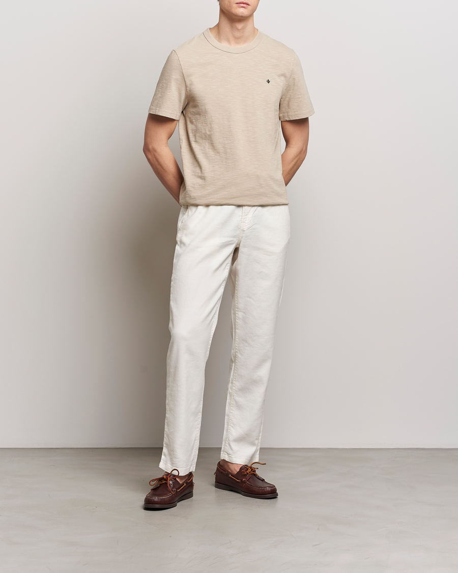 Herren | T-Shirts | Morris | Watson Slub Crew Neck T-Shirt Khaki