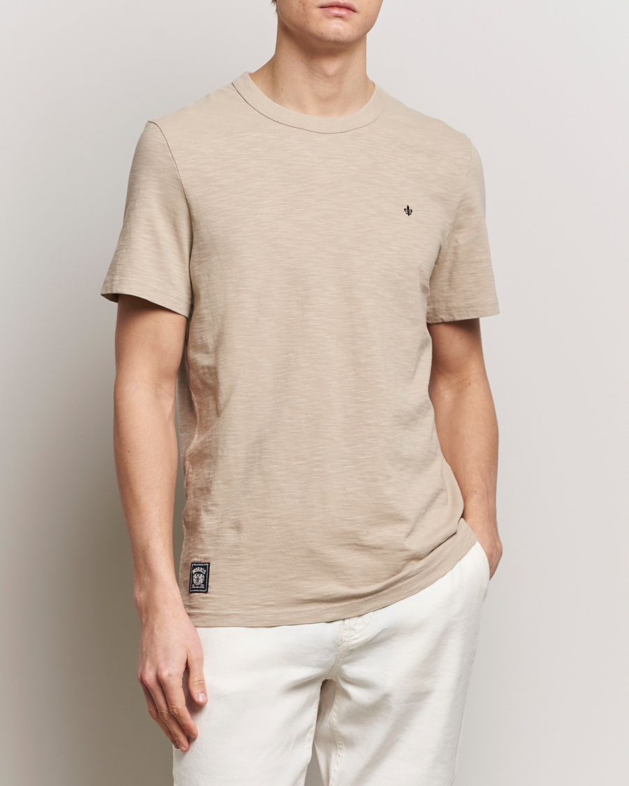 Men |  | Morris | Watson Slub Crew Neck T-Shirt Khaki