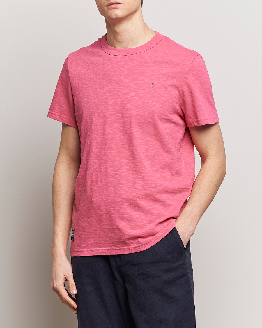 Herr |  | Morris | Watson Slub Crew Neck T-Shirt Pink