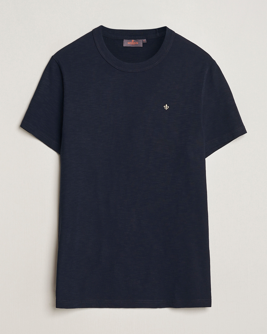 Herren | T-Shirts | Morris | Watson Slub Crew Neck T-Shirt Old Blue