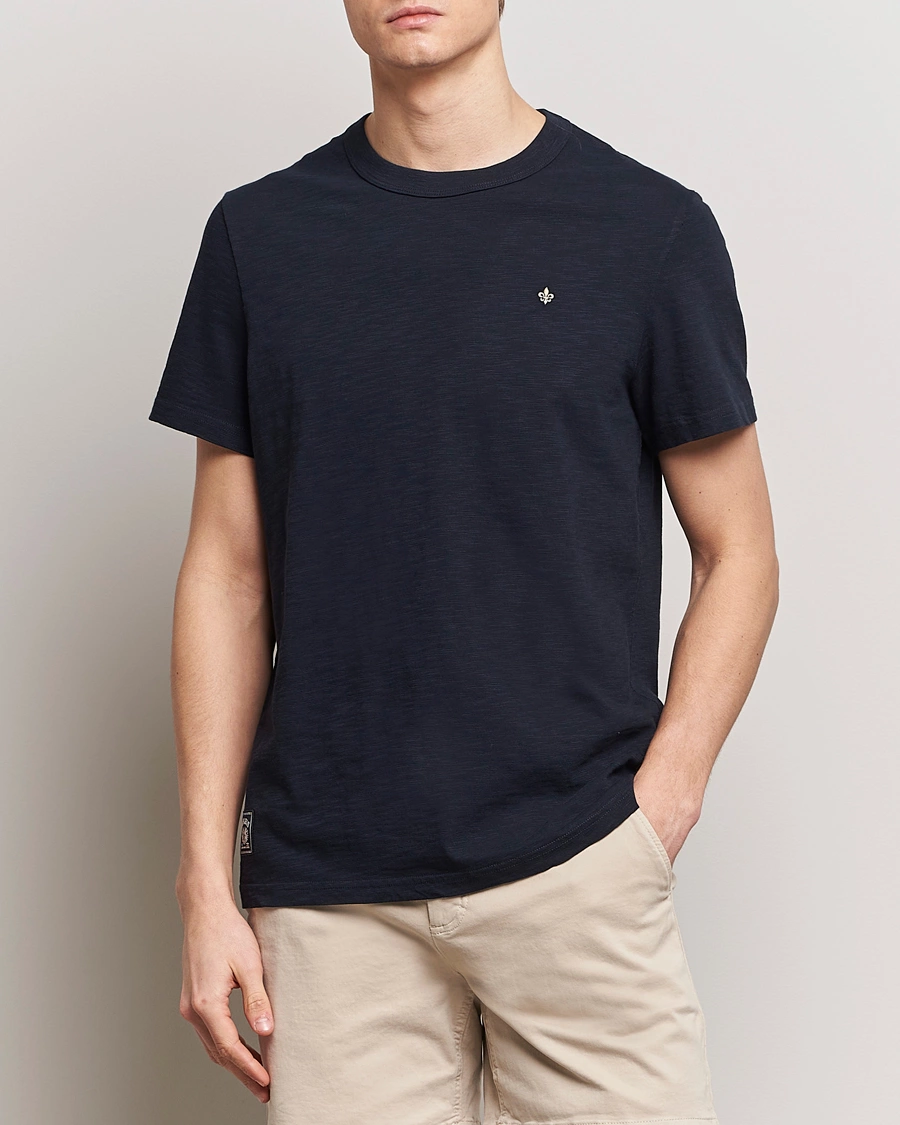 Herren | T-Shirts | Morris | Watson Slub Crew Neck T-Shirt Old Blue