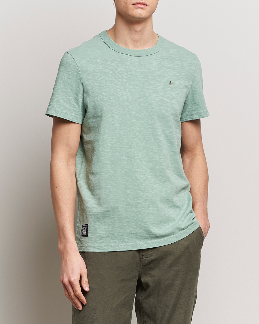 Herr |  | Morris | Watson Slub Crew Neck T-Shirt Light Green