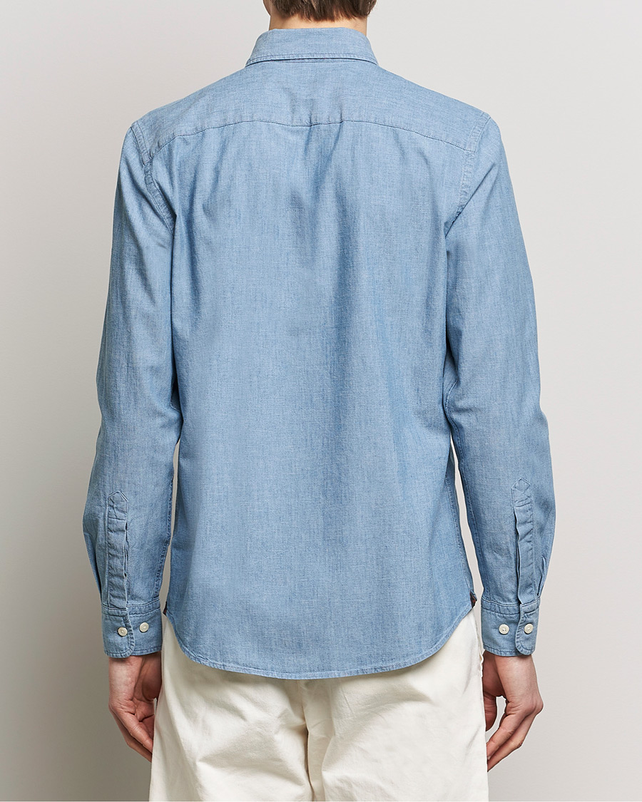 Herren | Hemden | Morris | Slim Fit Chambray Shirt Blue