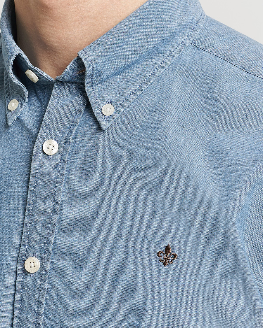 Herren | Hemden | Morris | Slim Fit Chambray Shirt Blue