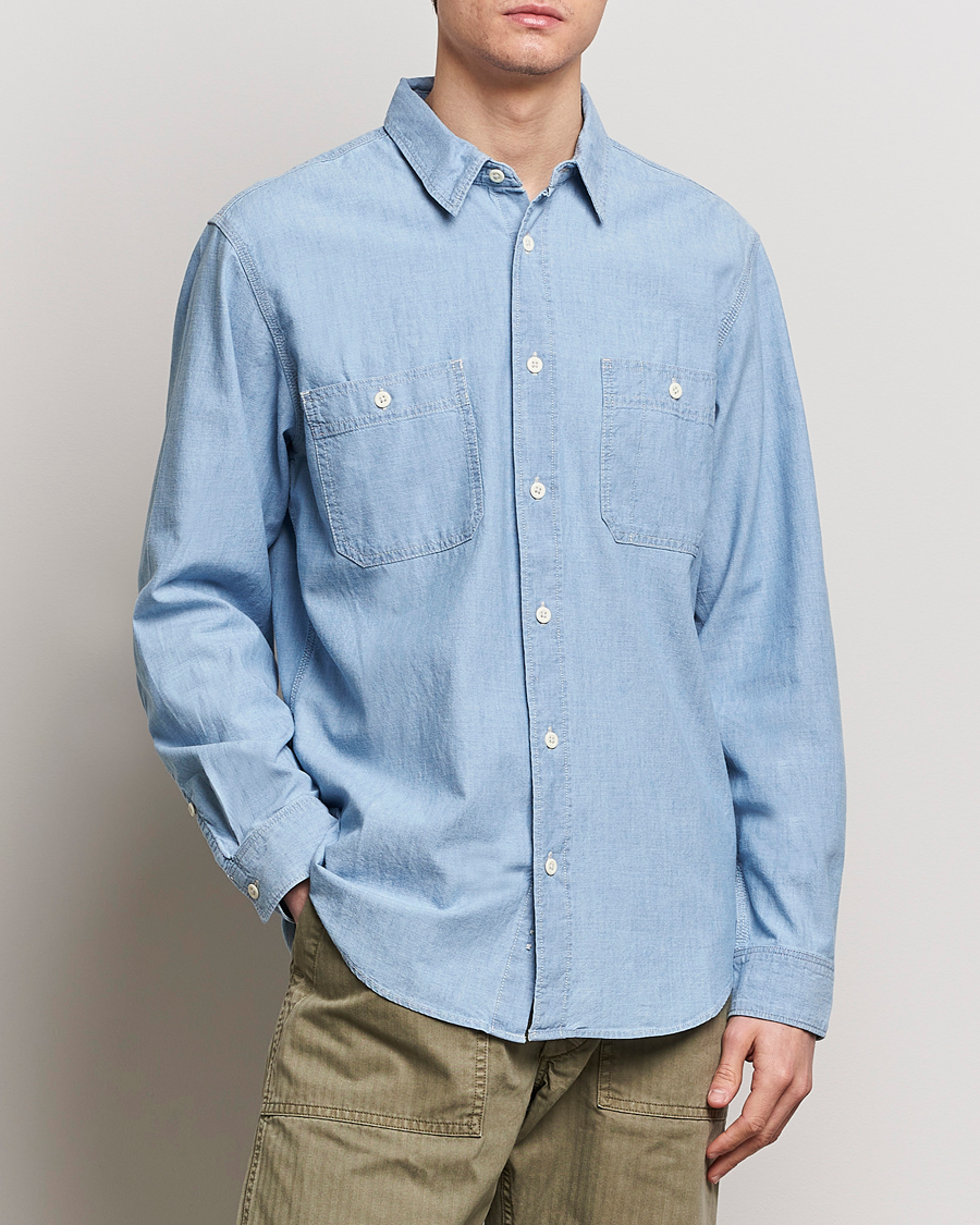 Herren | Filson | Filson | Chambray CPO Shirt Light Indigo