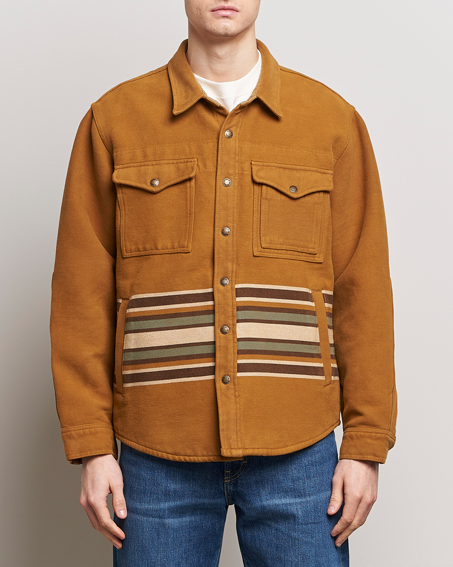 Men | Casual Jackets | Filson | Beartooth Cotton Jac-Shirt Golden Tan