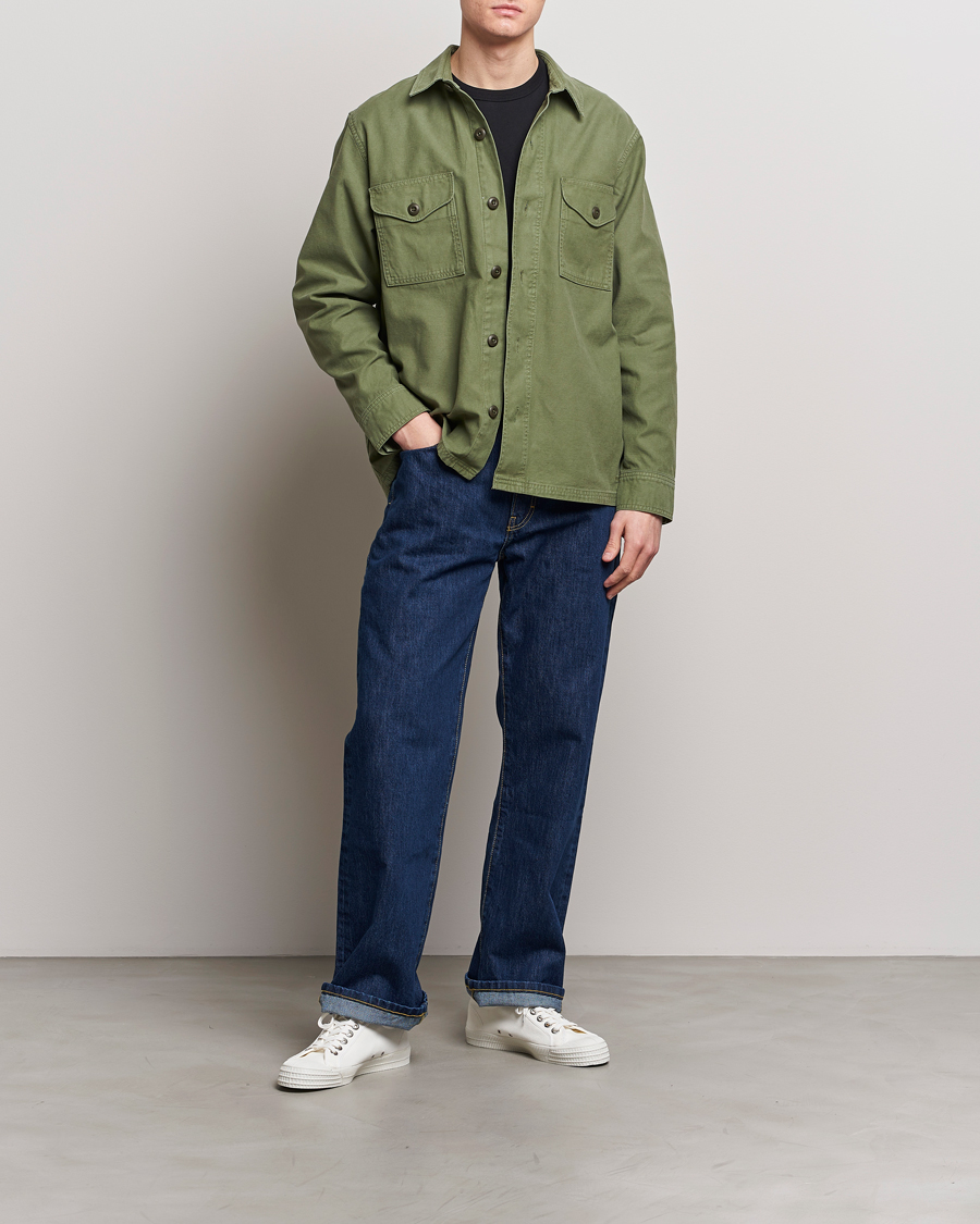 Herren | Jacken | Filson | Reverse Sateen Jac-Shirt Washed Green