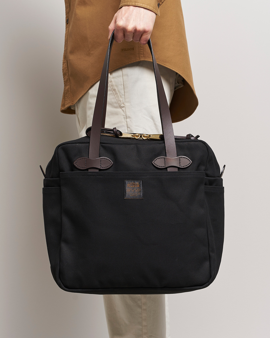 Men | Filson | Filson | Tote Bag With Zipper Black