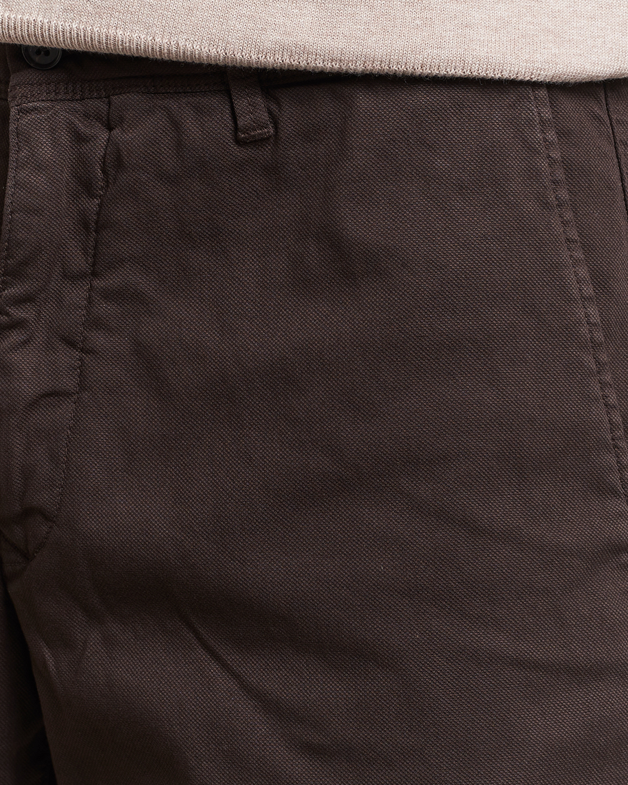 Herren | Shorts | Oscar Jacobson | Teodor Cotton Shorts Brown
