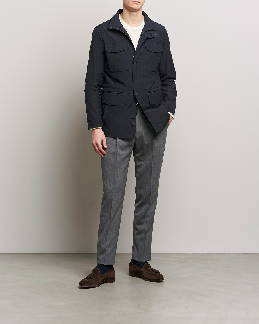 Herren | Jacken | Oscar Jacobson | Smyth Field Jacket Navy