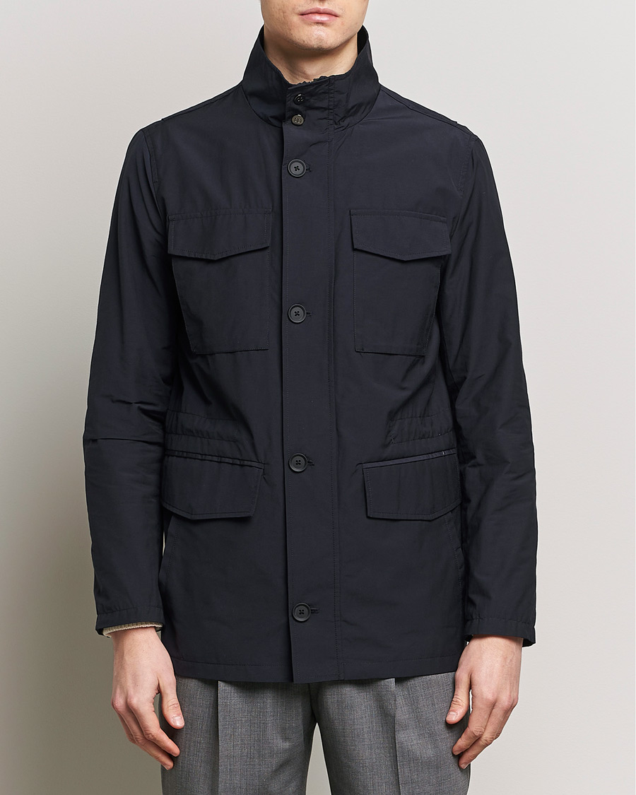 Herr | Field jackets | Oscar Jacobson | Smyth Field Jacket Navy